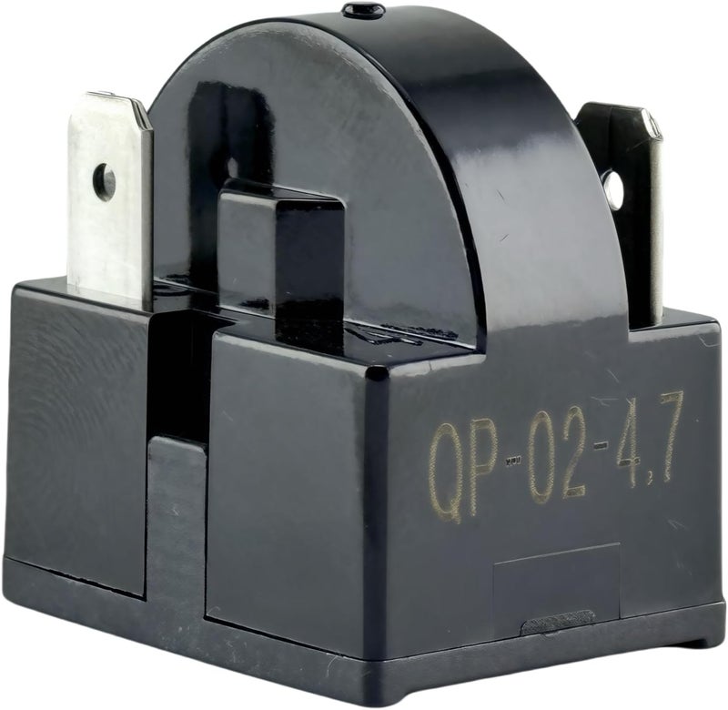 COSVMUF 2Pcs QP-02-4.7 3Pin 4.7 Ohm Refrigerator Start Relay Coolers Compressor Starter with 2Pcs 1/2HP Refrigerator Overload Protector for Most Mini Fridges and Refrigerators Compressor Parts - Image 3